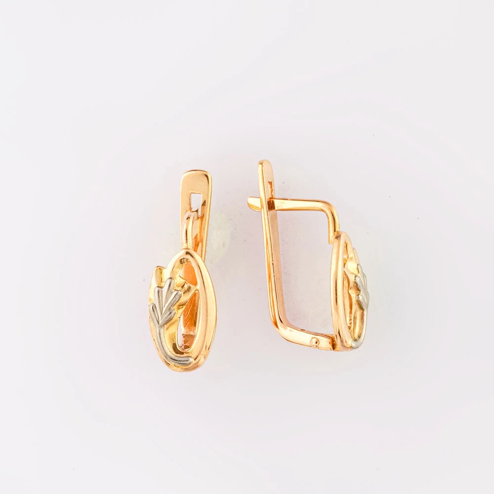 Серьги из красного золота 583 пробы