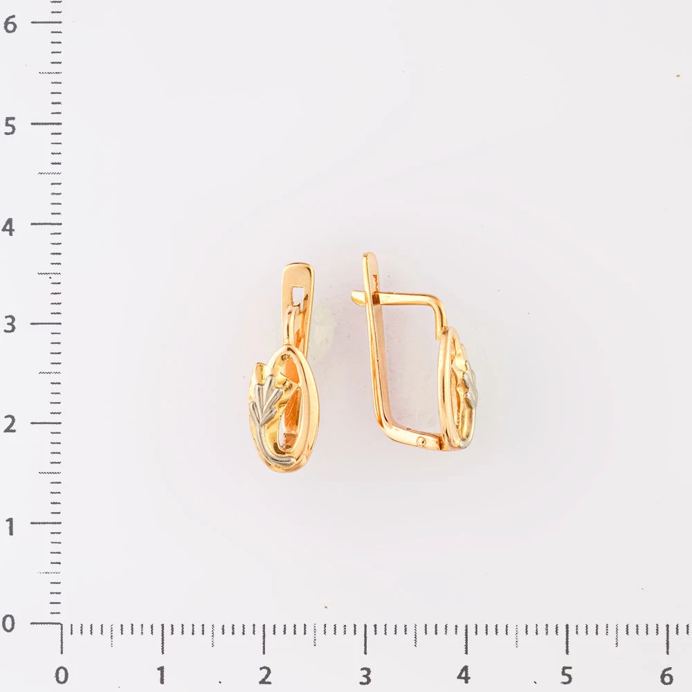 Серьги из красного золота 583 пробы
