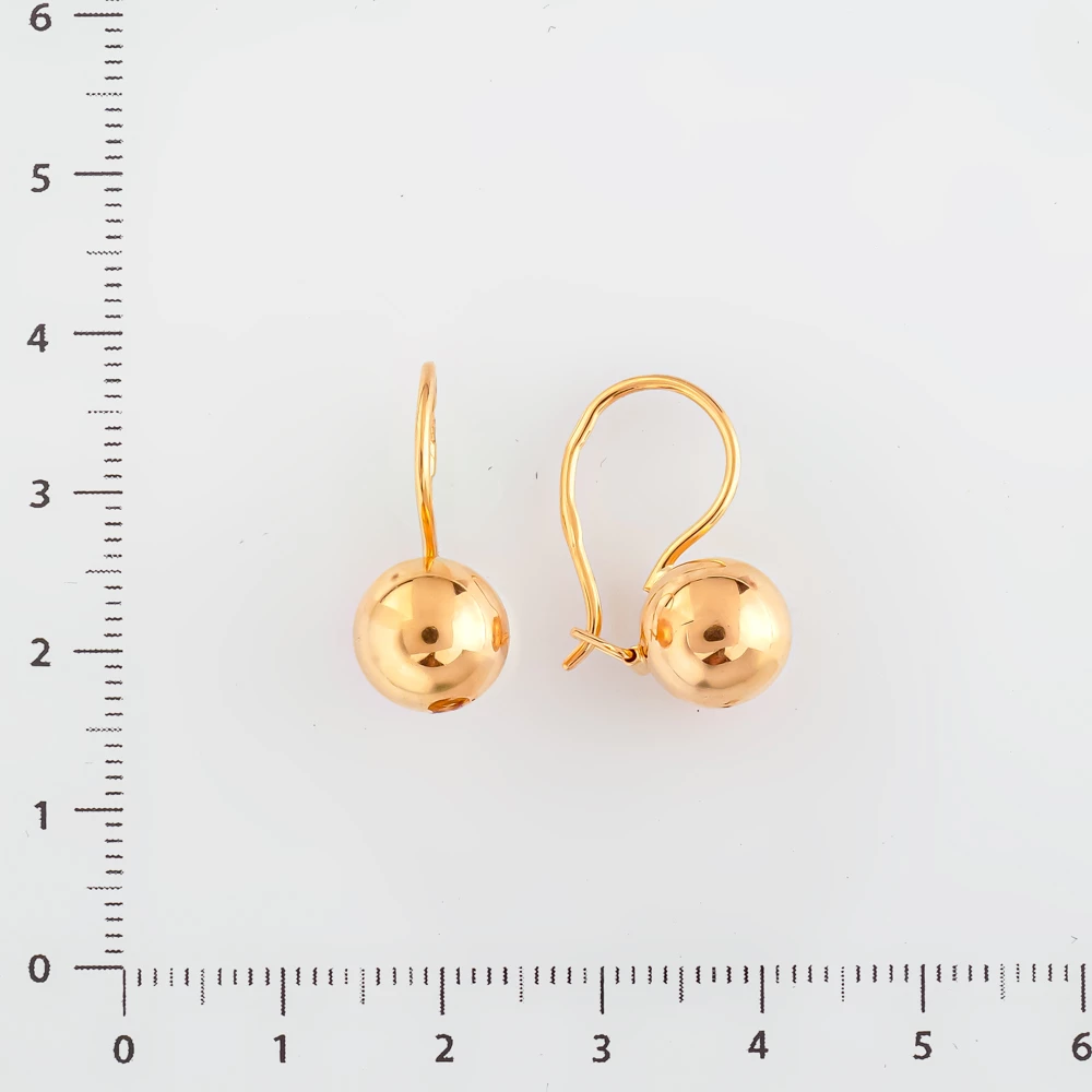 Серьги из красного золота 583 пробы