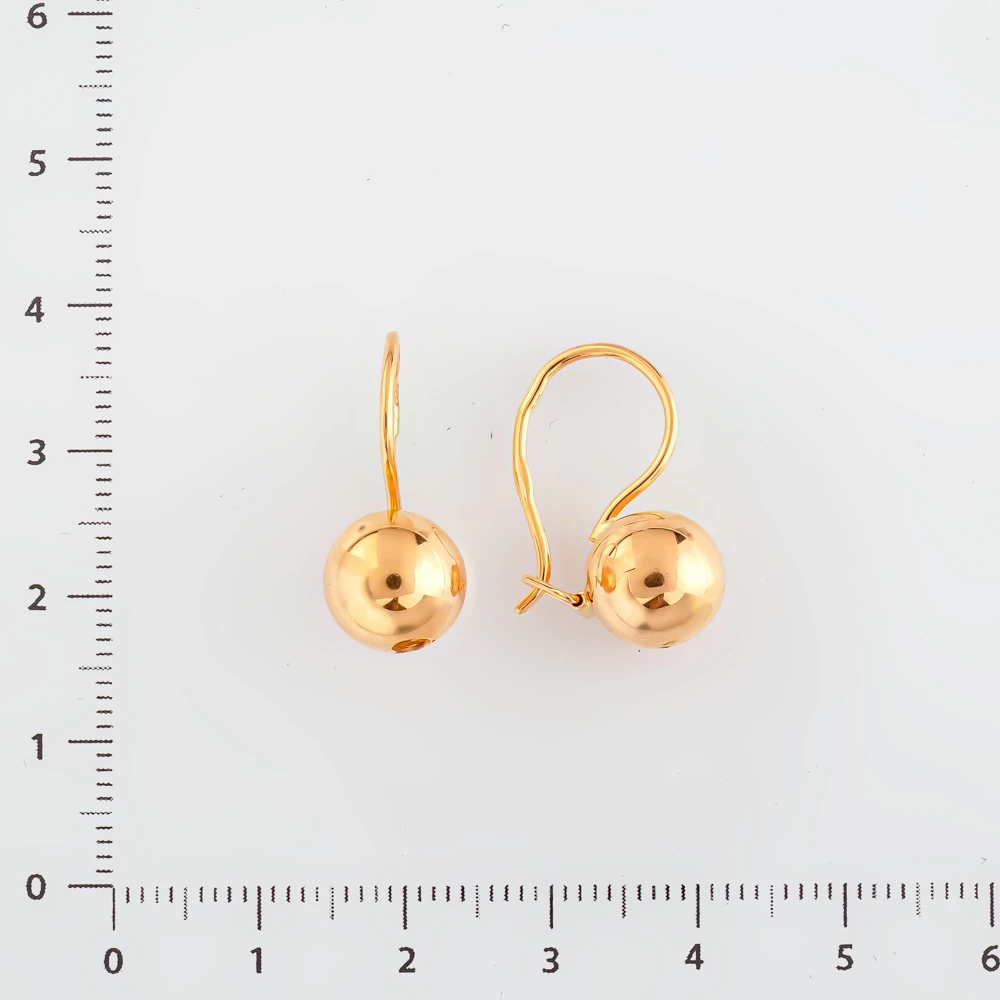 Серьги из красного золота 583 пробы