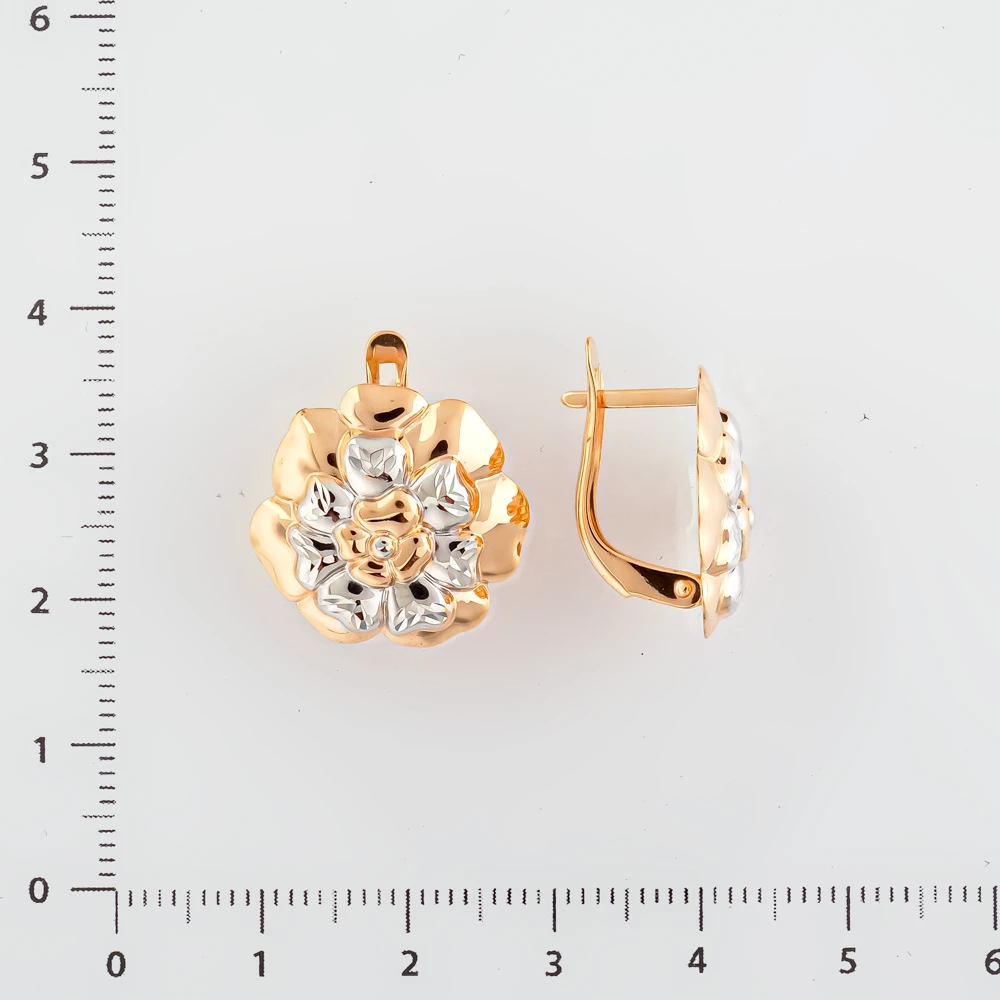 Серьги из красного золота 585 пробы