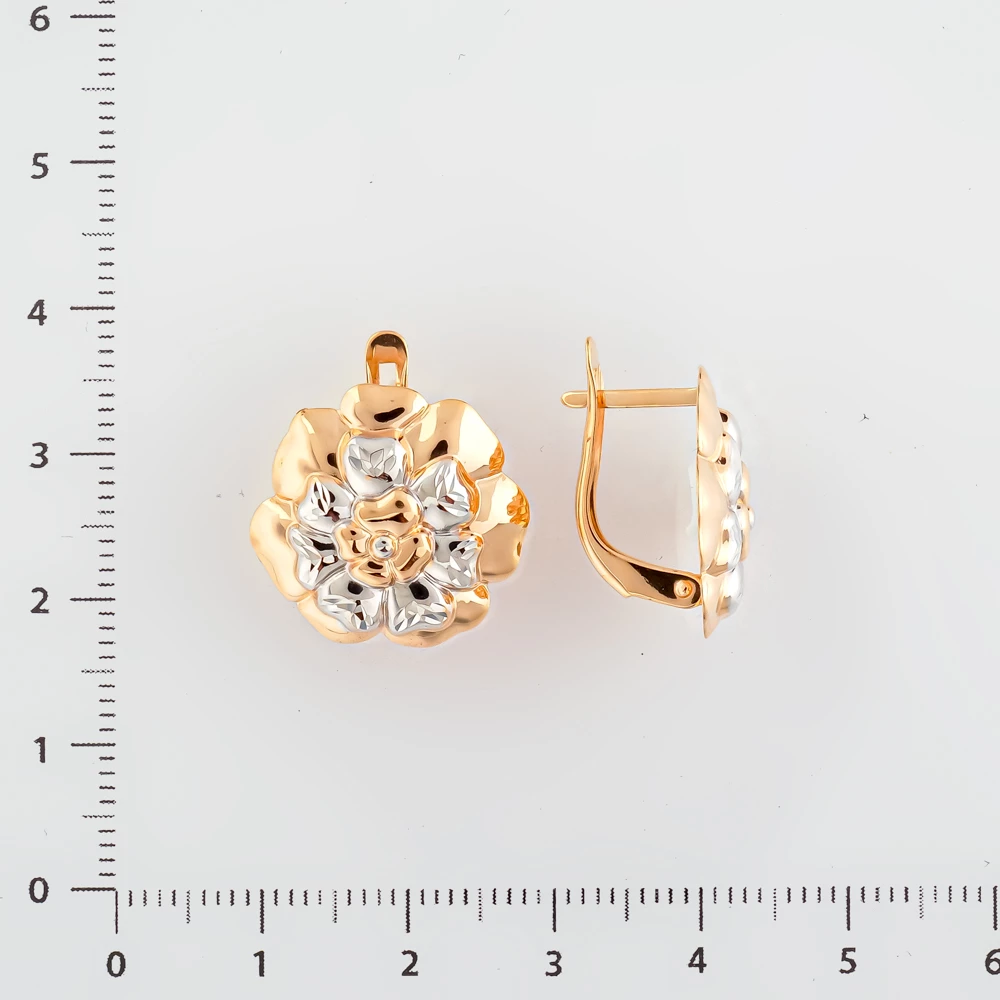Серьги из красного золота 585 пробы