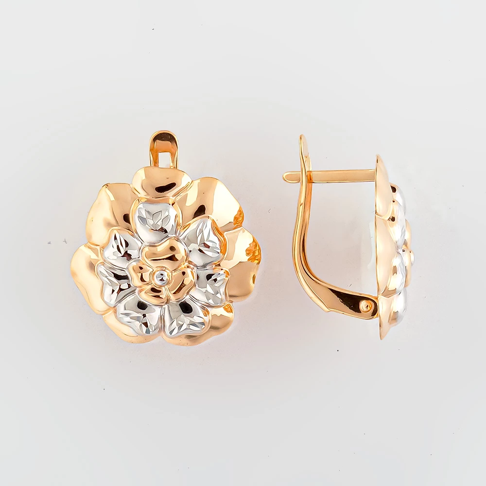 Серьги из красного золота 585 пробы