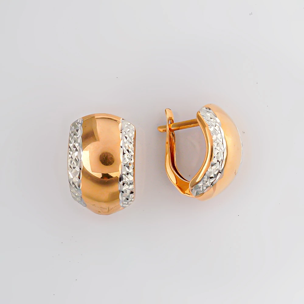 Серьги из красного золота 585 пробы
