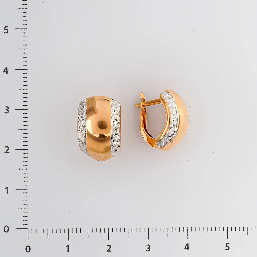 Серьги из красного золота 585 пробы