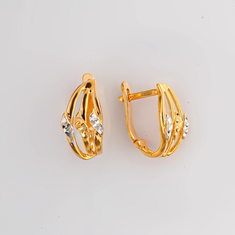 Серьги из красного золота 585 пробы