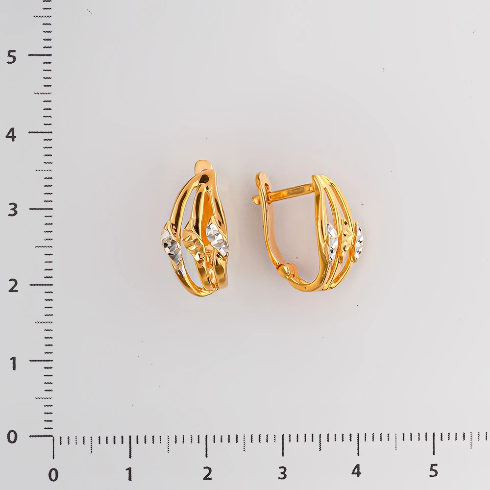 Серьги из красного золота 585 пробы