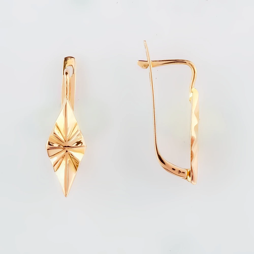 Серьги из красного золота 583 пробы