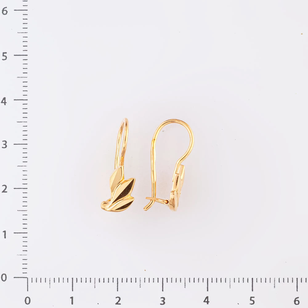Серьги из красного золота 585 пробы