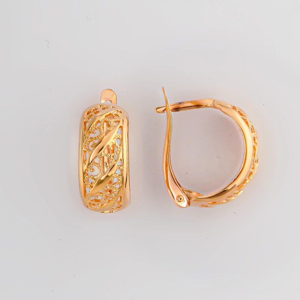 Серьги из красного золота 585 пробы
