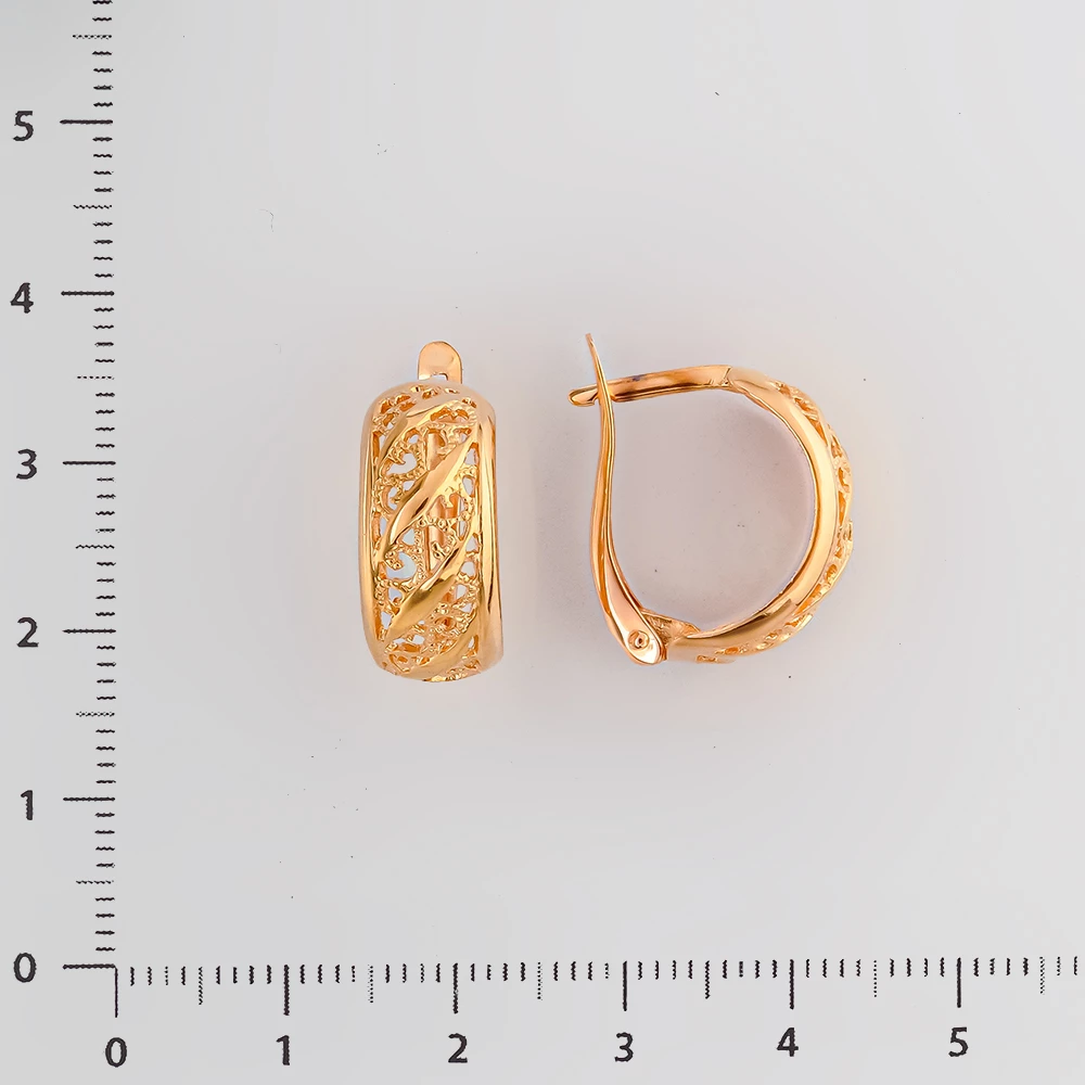 Серьги из красного золота 585 пробы