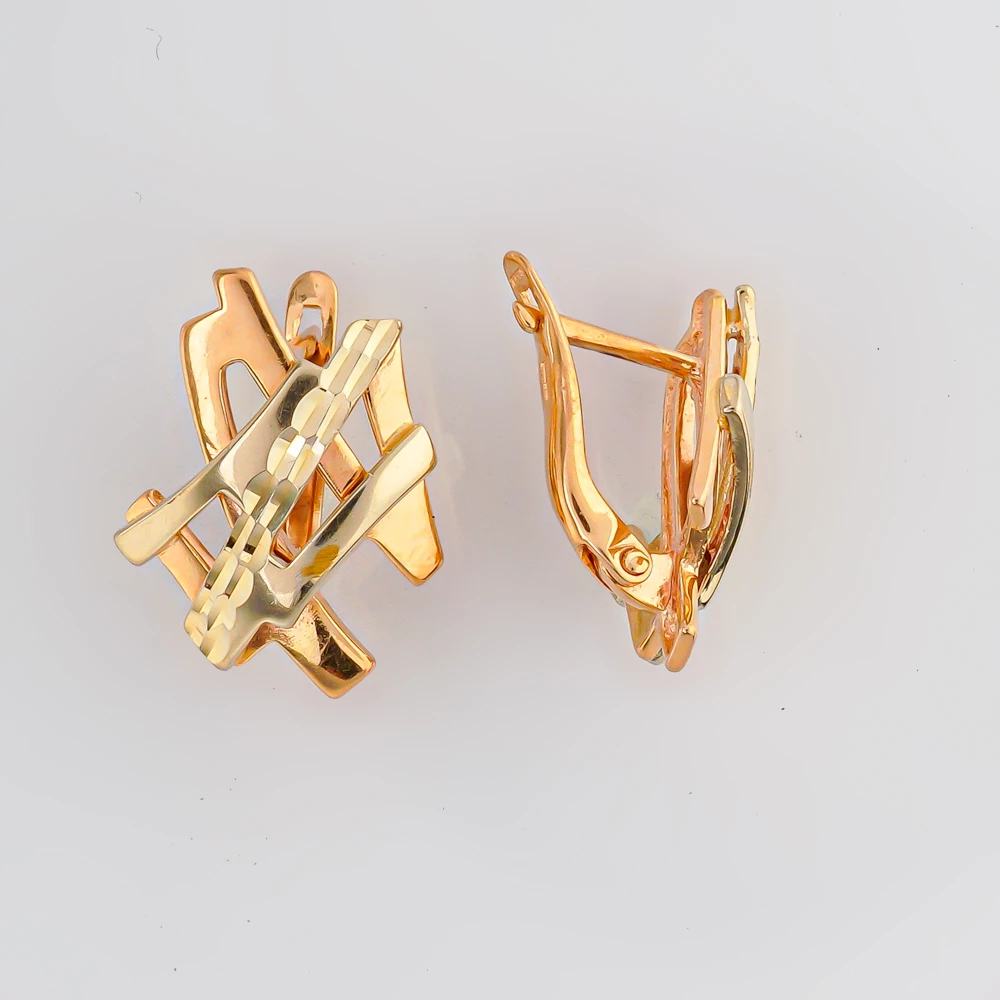 Серьги из красного золота 585 пробы