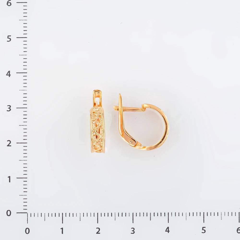Серьги из красного золота 585 пробы