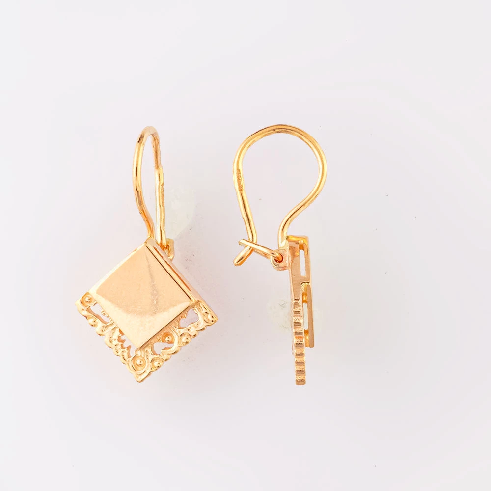 Серьги из красного золота 585 пробы