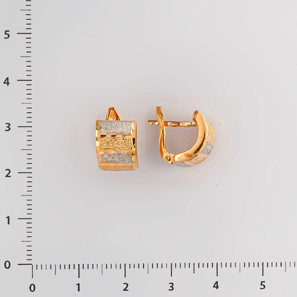 Серьги из красного золота 585 пробы