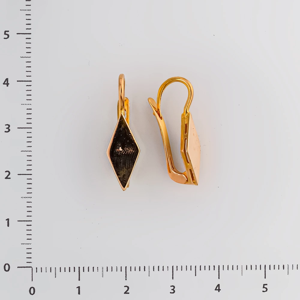 Серьги из красного золота 583 пробы