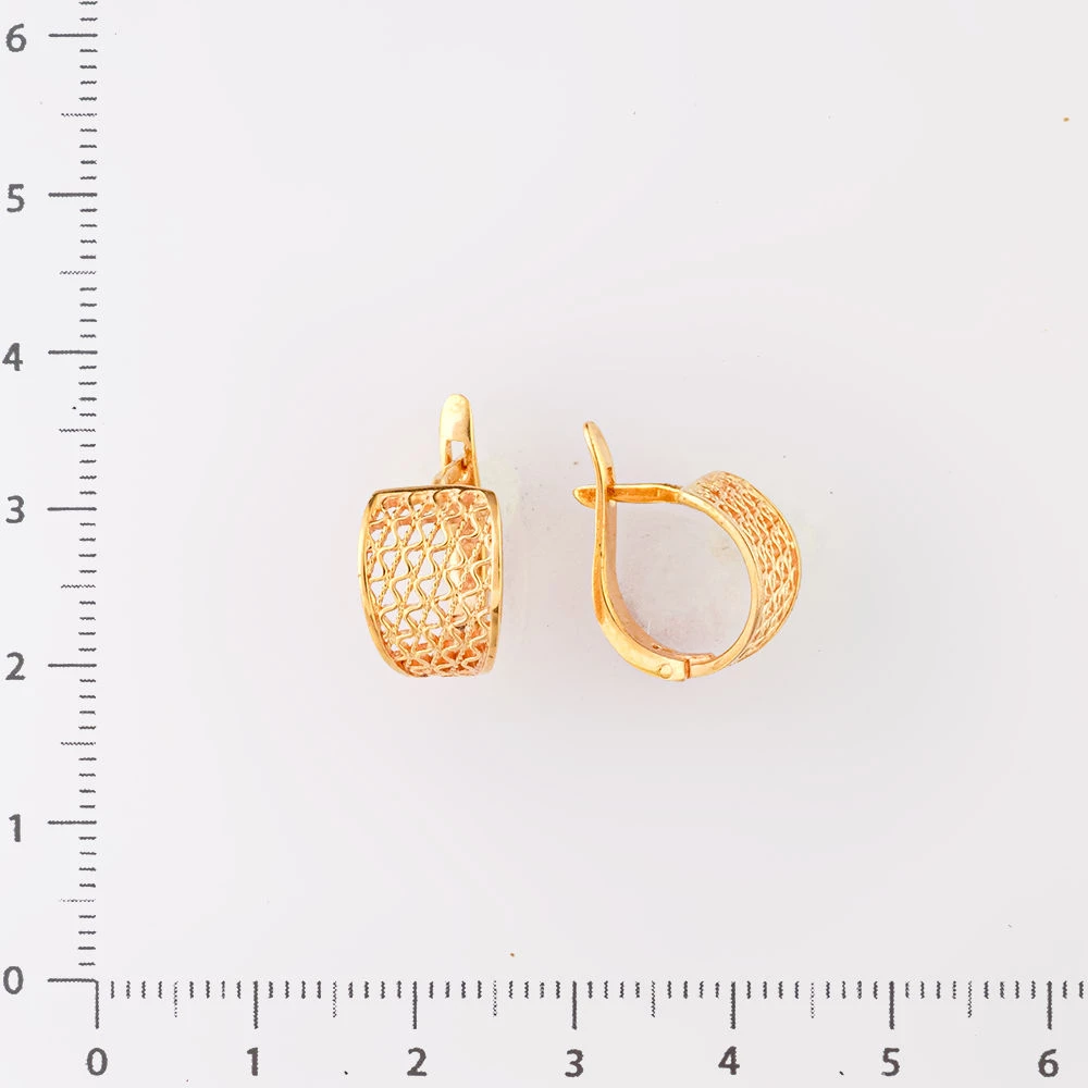 Серьги из красного золота 585 пробы