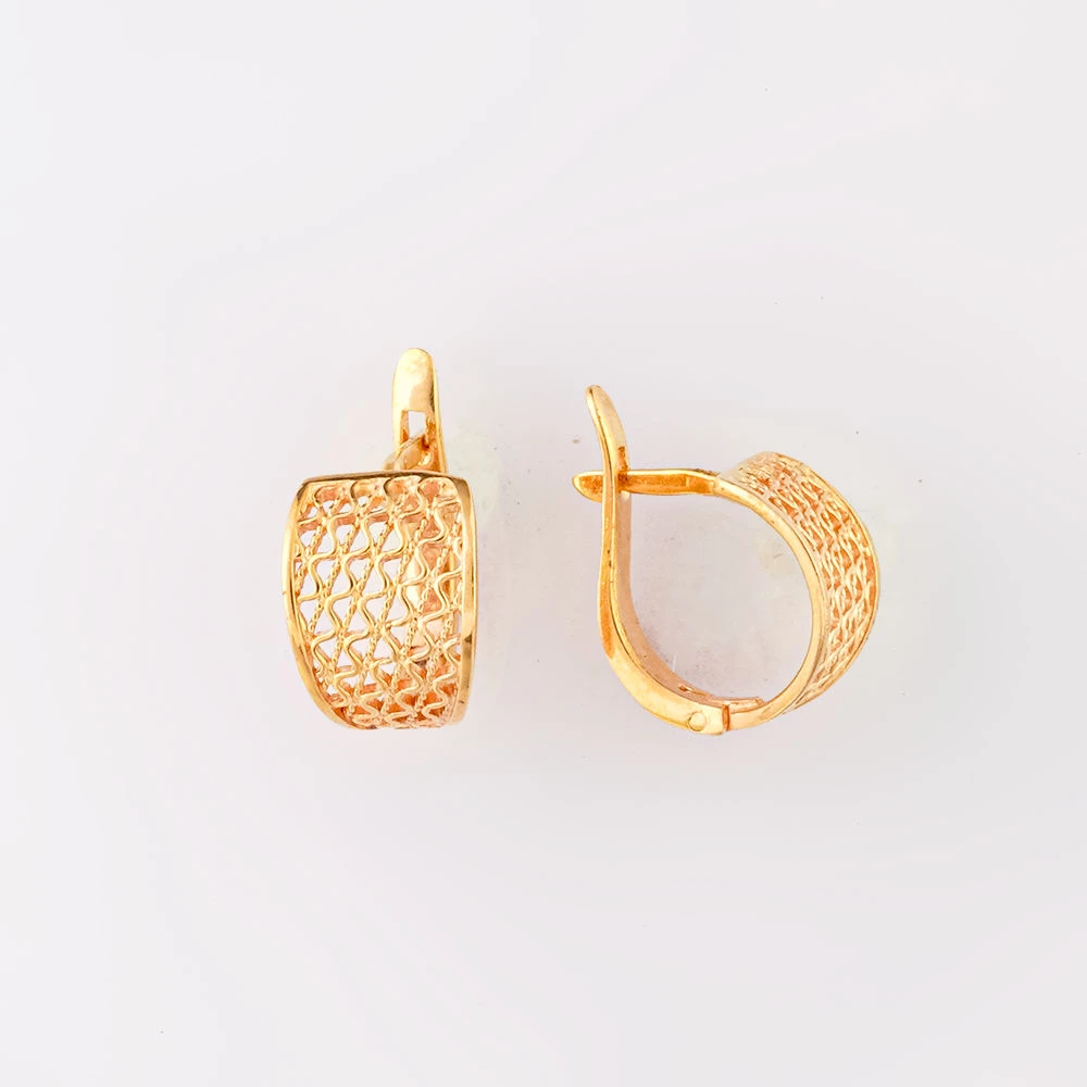 Серьги из красного золота 585 пробы