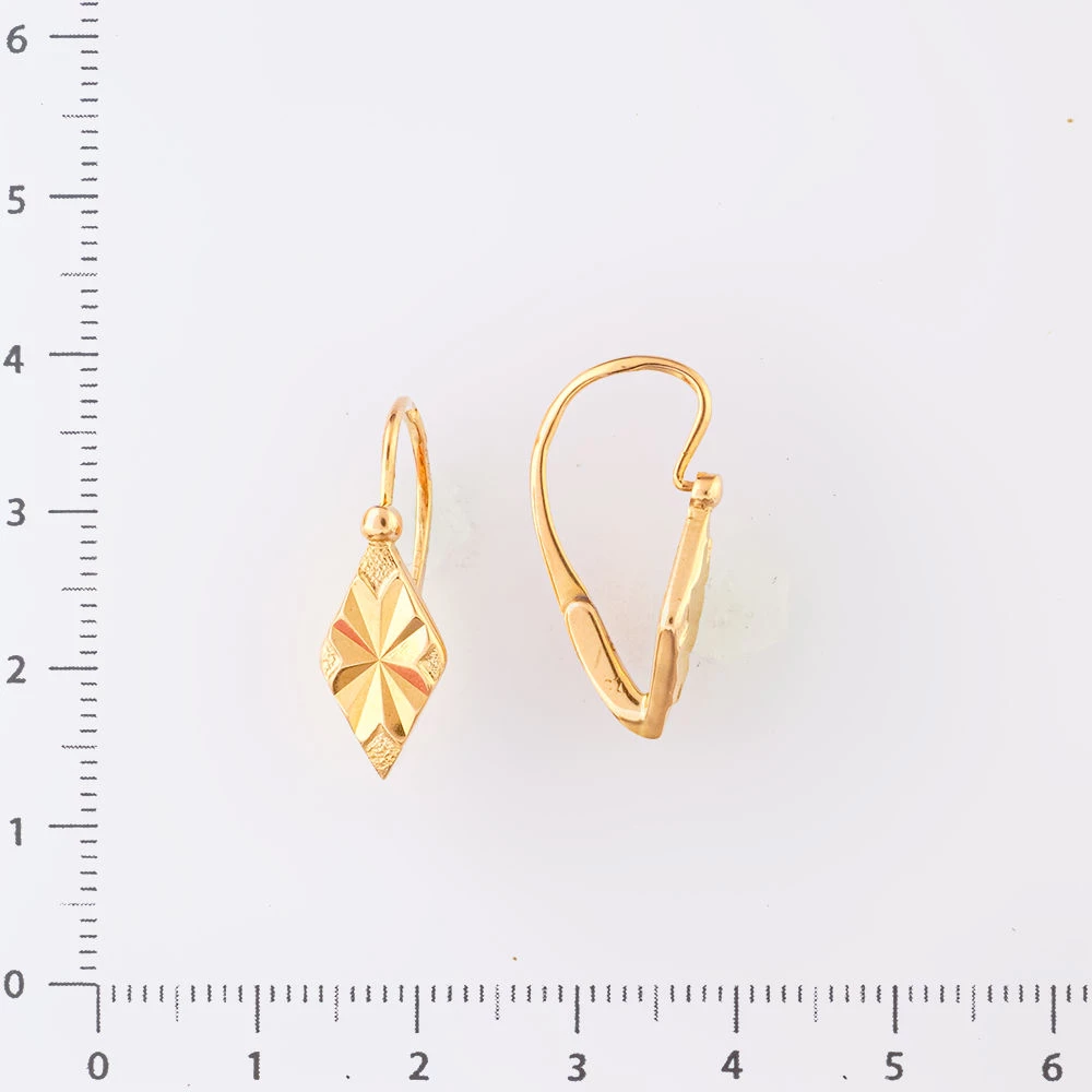 Серьги из красного золота 583 пробы