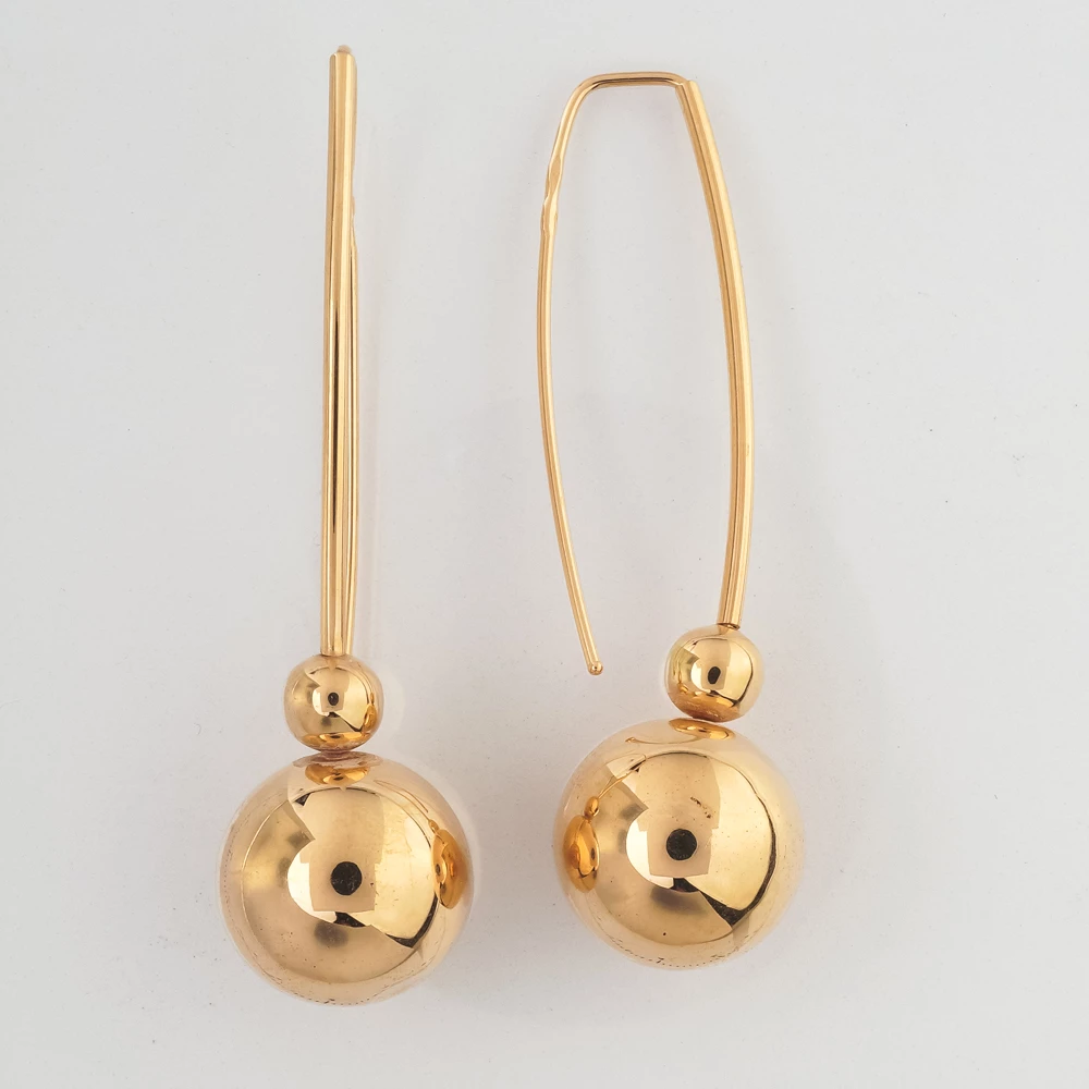 Серьги из красного золота 585 пробы