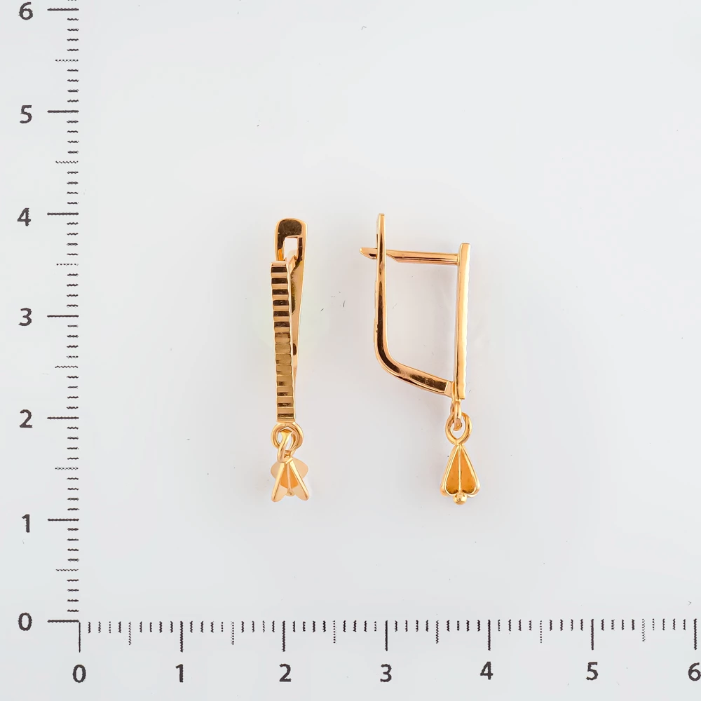 Серьги из красного золота 583 пробы