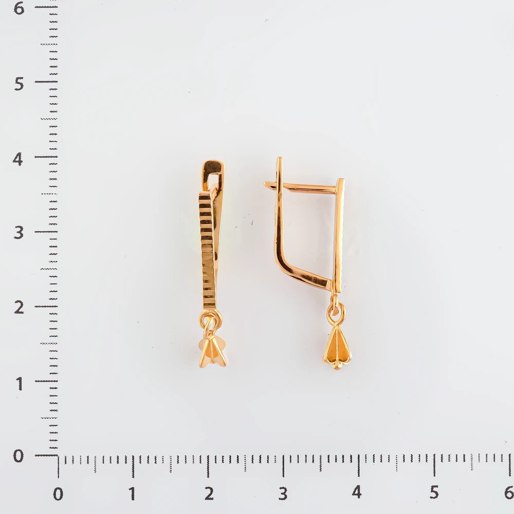 Серьги из красного золота 583 пробы