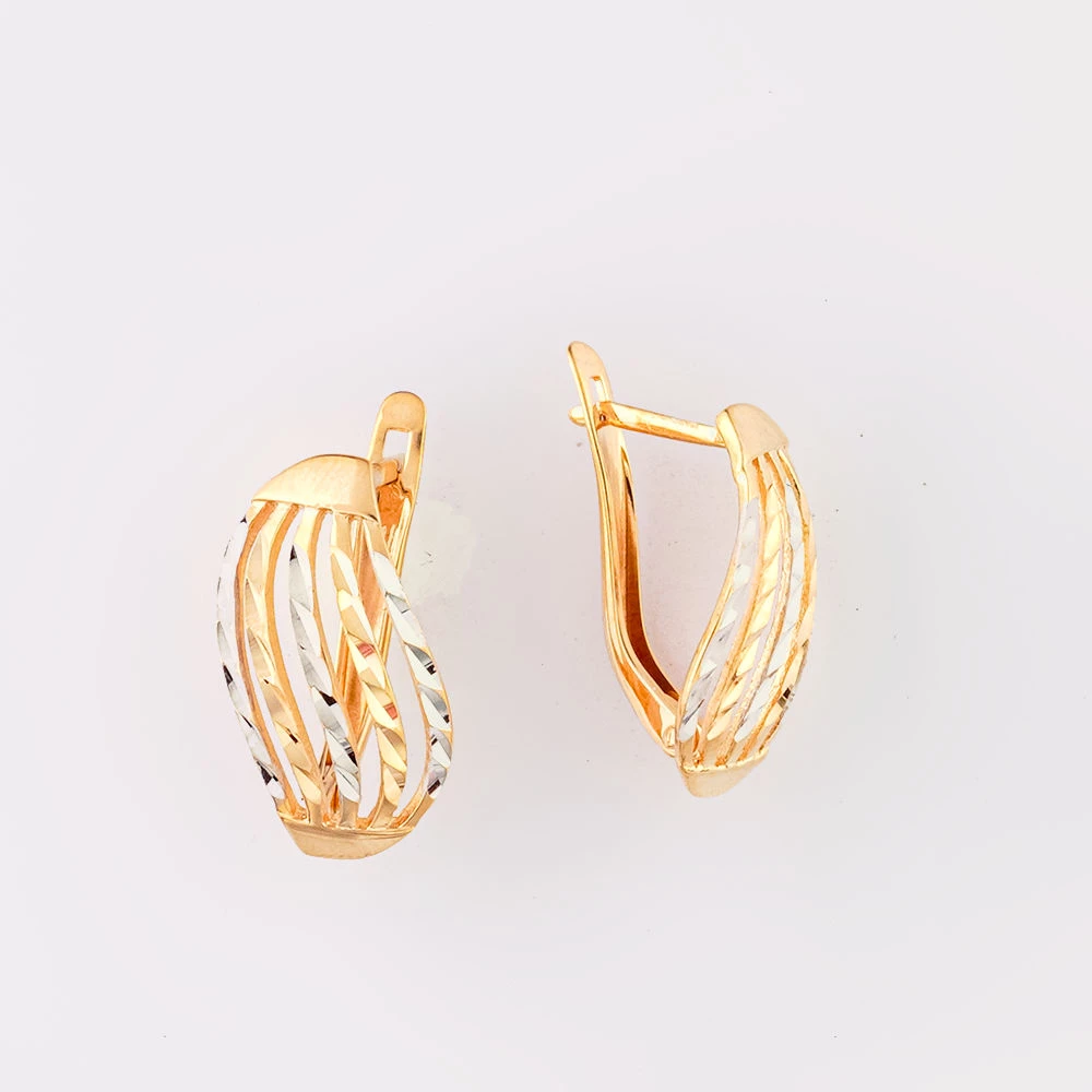 Серьги из красного золота 585 пробы