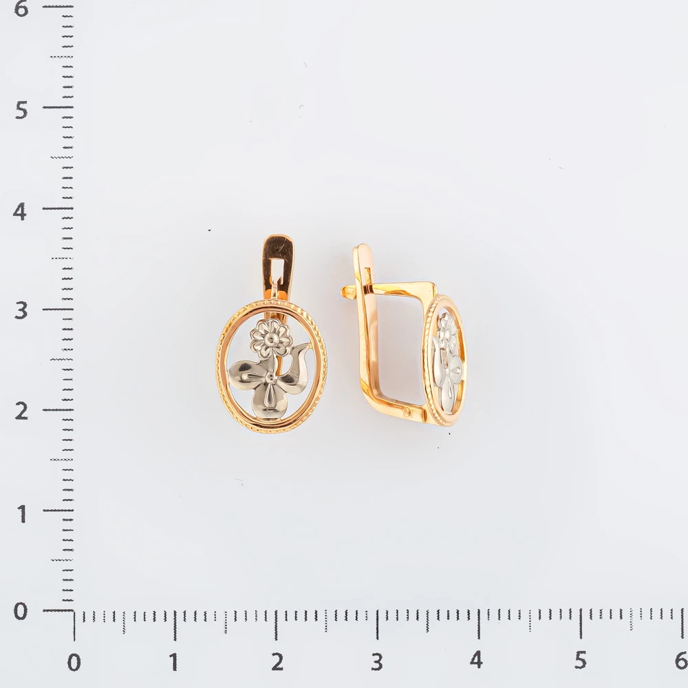 Серьги из красного золота 583 пробы