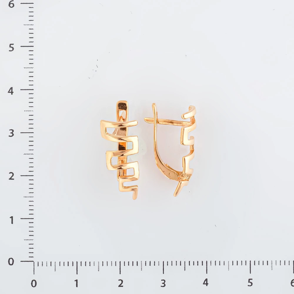 Серьги из красного золота 585 пробы