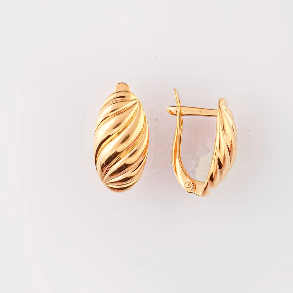 Серьги из красного золота 585 пробы