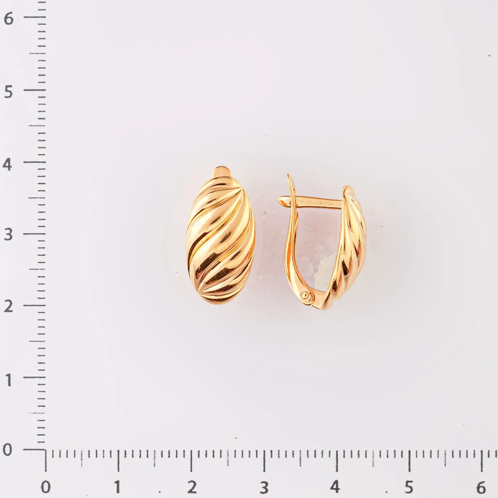 Серьги из красного золота 585 пробы