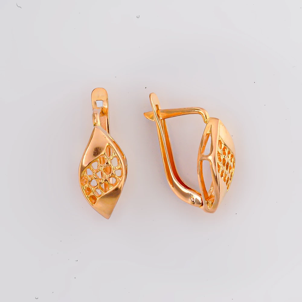Серьги из красного золота 583 пробы