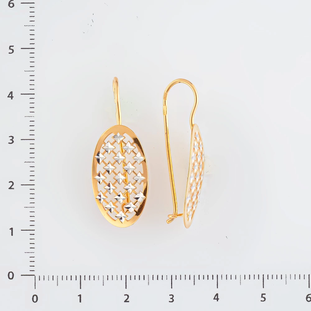 Серьги из красного золота 585 пробы