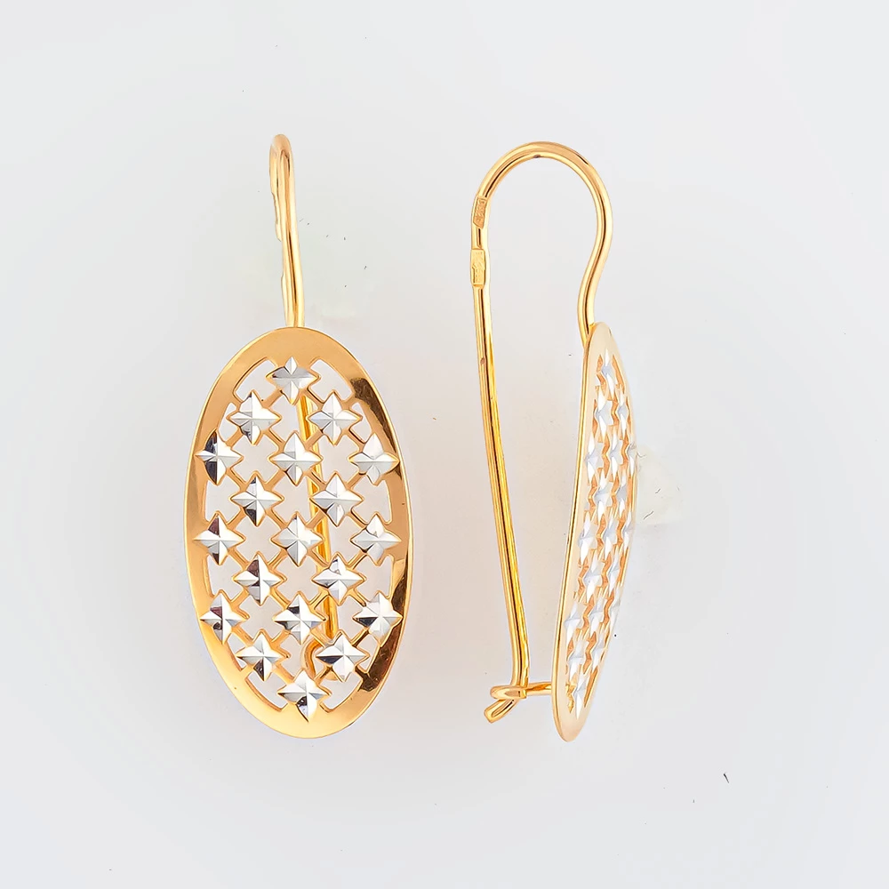 Серьги из красного золота 585 пробы