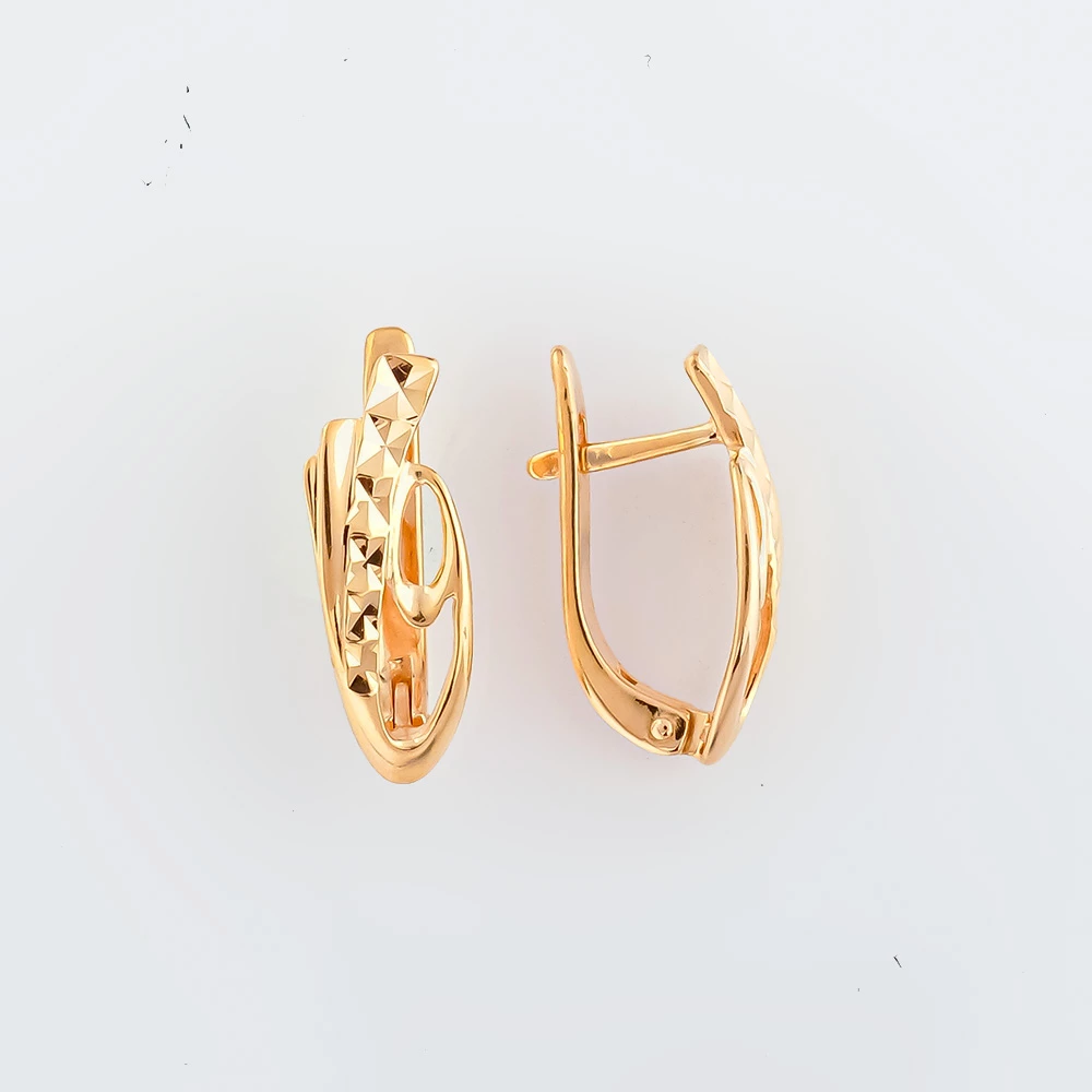 Серьги из красного золота 585 пробы