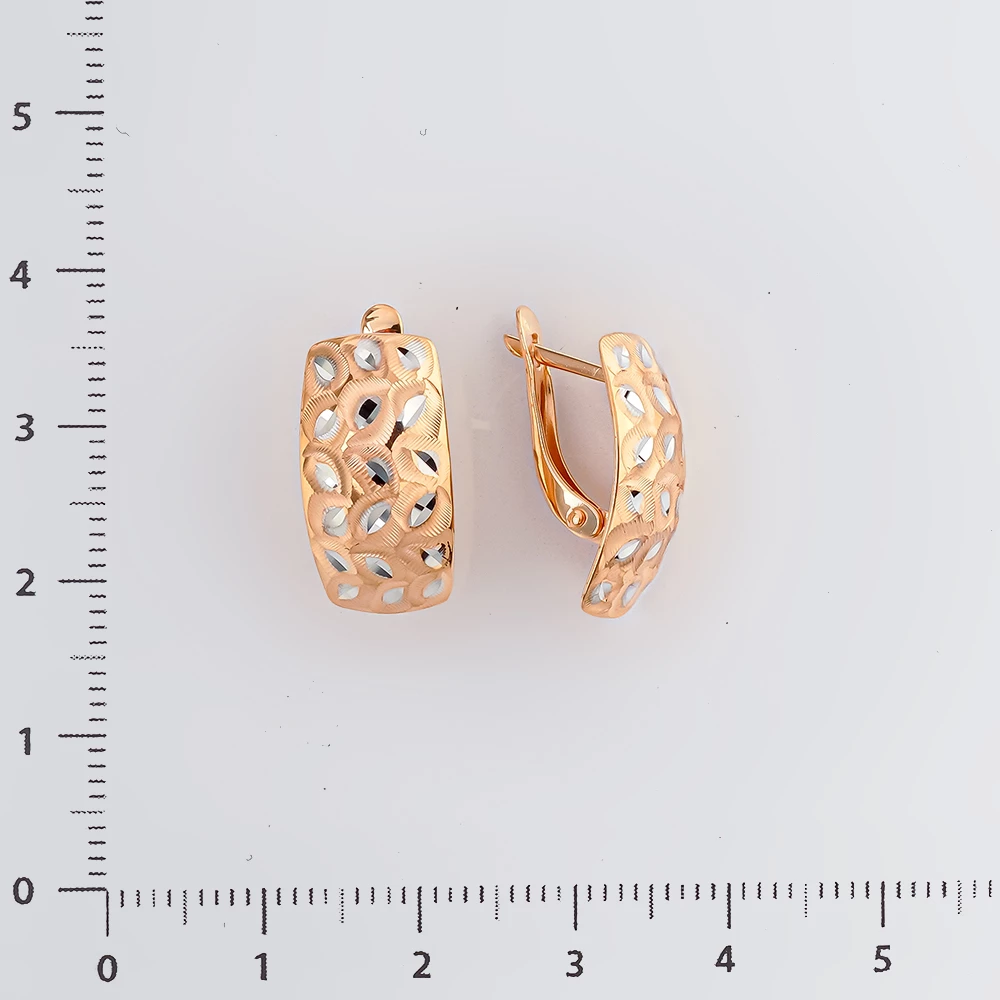 Серьги из красного золота 585 пробы
