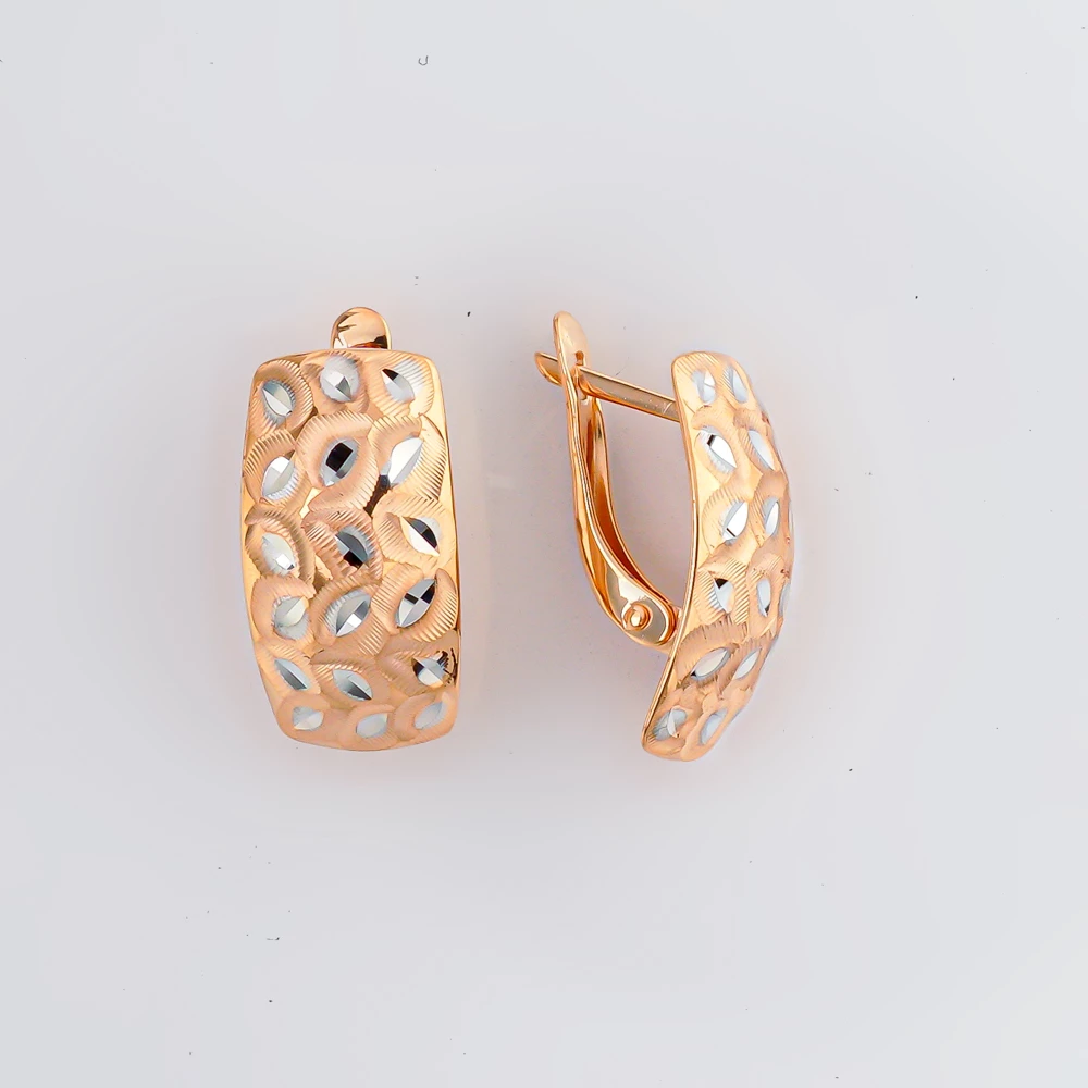 Серьги из красного золота 585 пробы