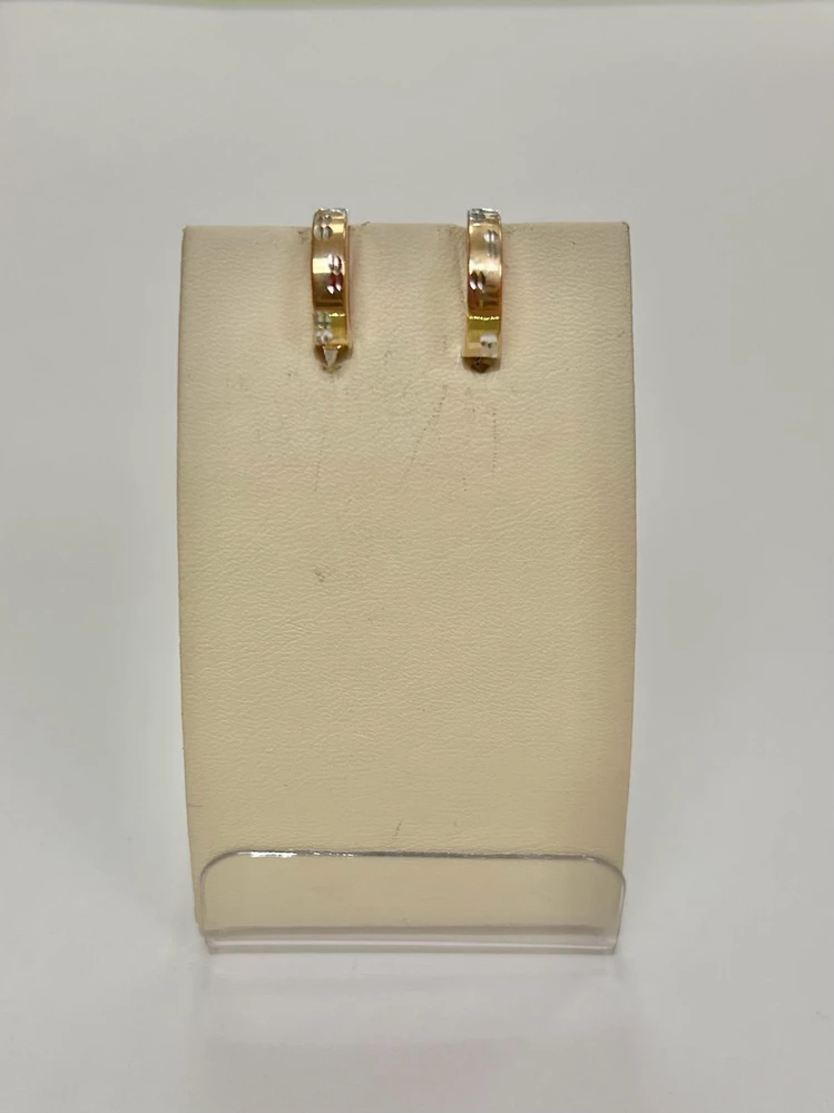 Серьги из красного золота 585 пробы