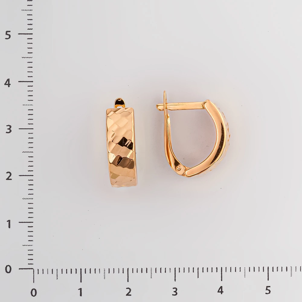 Серьги из красного золота 585 пробы