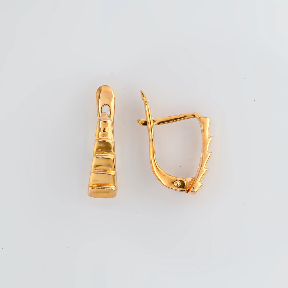 Серьги из красного золота 585 пробы