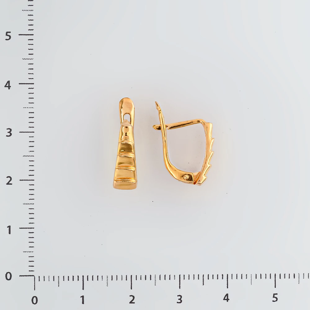 Серьги из красного золота 585 пробы