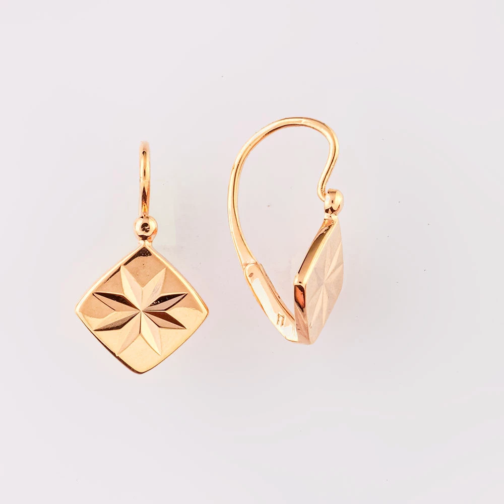 Серьги из красного золота 583 пробы
