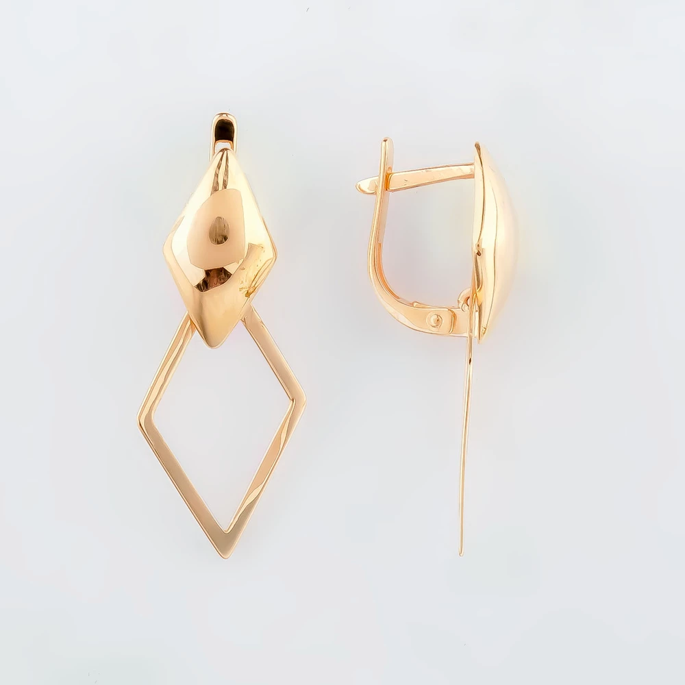 Серьги из красного золота 585 пробы