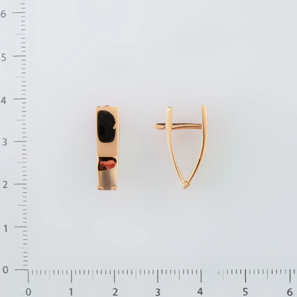 Серьги из красного золота 585 пробы