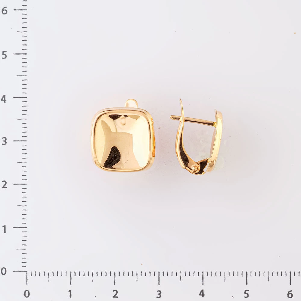 Серьги из красного золота 585 пробы