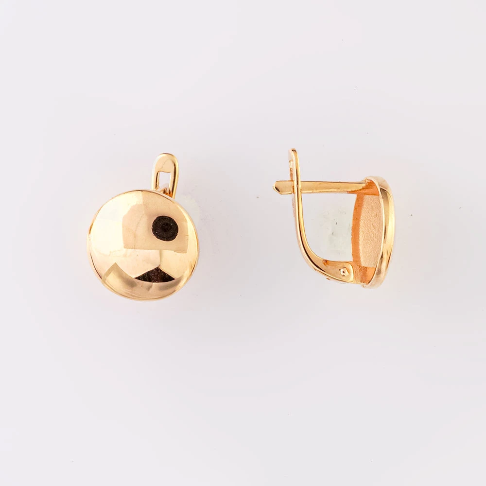 Серьги из красного золота 585 пробы