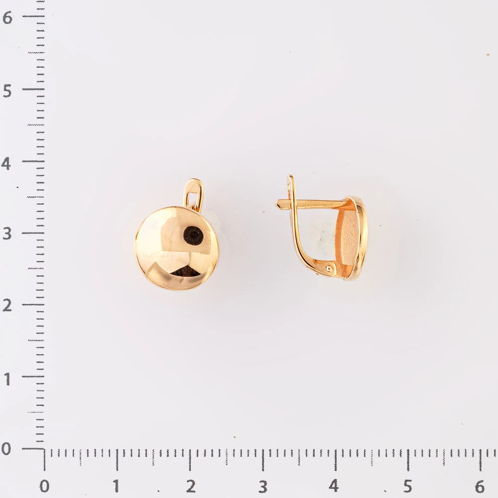 Серьги из красного золота 585 пробы