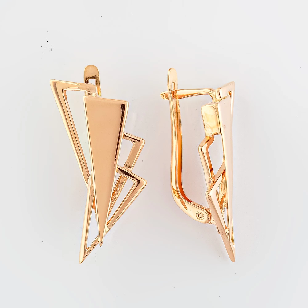 Серьги из красного золота 585 пробы