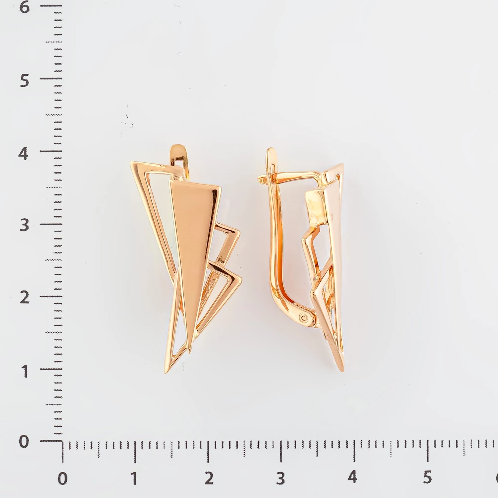 Серьги из красного золота 585 пробы