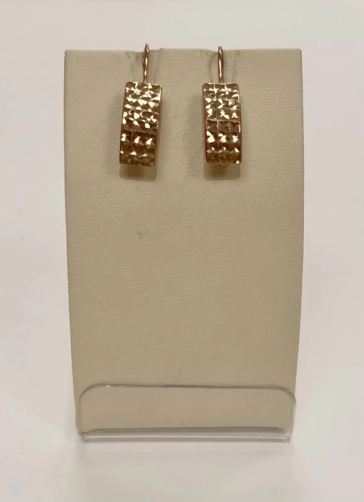 Серьги из красного золота 375 пробы
